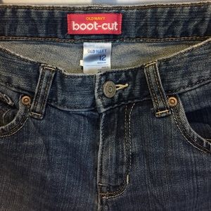 Old Navy girls size 12 boot cut jeans